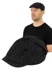Czarny kaszkiet męski bawełniany letnia czapka Peaky Blinders Shelby K225E