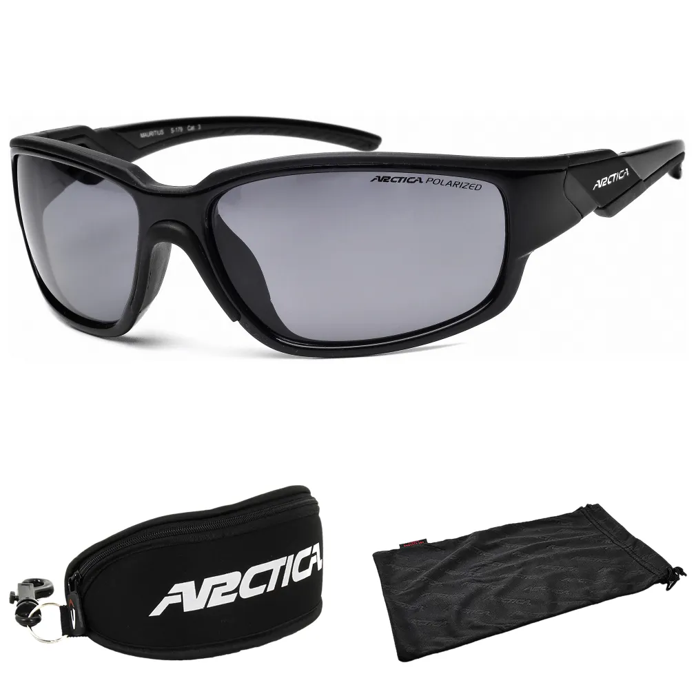Arctica S179 Czarne MAURITIUS Okulary Przeciwsłoneczne Gratisy