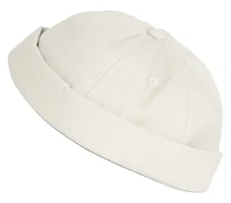 Czapka Dokerka Fisherman K263A – Jasno-Beżowa Krótka Leonka Bez Daszka