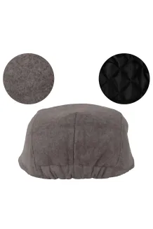 Stylowy Kaszkiet Męski Polar Fashion K281 Beżowy – Klasyka z Charakterem - 5