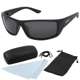 Polar Fashion P573 C1 Czarne Matowe Polaryzacyjne Okulary Przeciwsłoneczne