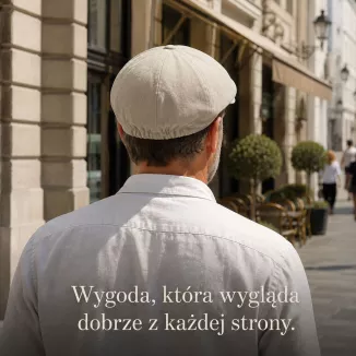 Kaszkiet Męski Beżowy K317B Bawełna Retro Gazeciarz Shelby Peaky Blinders - 8