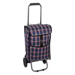Shopping Bag On Wheels WZ411AC Two-Wheeled Trolley With A Folding Handle