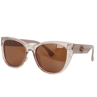 Transparentne Okulary Polar Fashion PR9145C5 damskie, polaryzacyjne, różowe - 2
