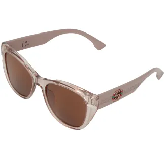Transparentne Okulary Polar Fashion PR9145C5 damskie, polaryzacyjne, różowe - 5