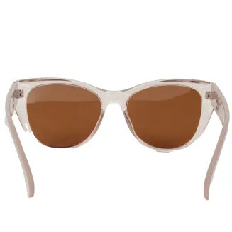 Transparentne Okulary Polar Fashion PR9145C5 damskie, polaryzacyjne, różowe - 6