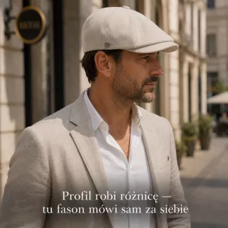 Shelby Kaszkiet Męski Beżowy Gazeciarz Retro Styl Peaky Blinders K317A - 6
