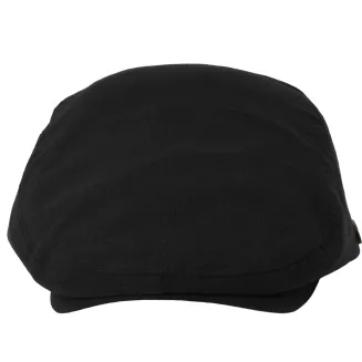 Kaszkiet Męski Bawełniany Czarny Letni Czapka Flat Cap Gładki Lato K312G - 7