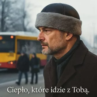 Skórzany Toczek prawdziwa skóra, prawdziwe ciepło, prawdziwa jakość W518D Polar Fashion - 7