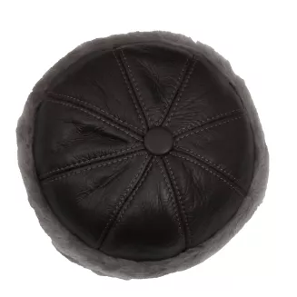 Skórzany Toczek prawdziwa skóra, prawdziwe ciepło, prawdziwa jakość W518D Polar Fashion - 3