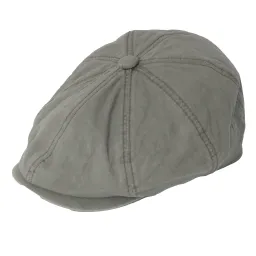 Peaky Blinders Kaszkiet męski K268A szaro-zielony 100% bawełna, styl Shelby