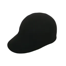 K57E Czarny kaszkiet damski wełniany czapka