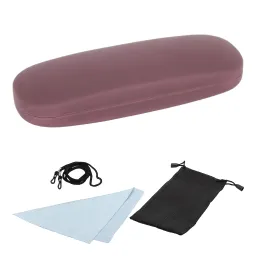 ET22A Twarde bordowe etui na okulary fibra komplet