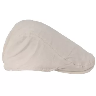 Kaszkiet Męski Beżowy Lniany Flat Cap Letni Lekki Przewiewny 57-60cm K309C - 4