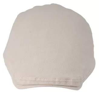 Kaszkiet Męski Beżowy Lniany Flat Cap Letni Lekki Przewiewny 57-60cm K309C - 3