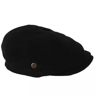 Kaszkiet Męski Czarny Ocieplany z Wełną Gumka Peaky Blinders Retro K322D - 6