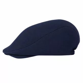 Kaszkiet Męski Bawełniany Granatowy Letni Czapka Flat Cap Ciemny Navy K311G - 6