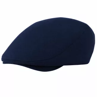 Kaszkiet Męski Bawełniany Granatowy Letni Czapka Flat Cap Ciemny Navy K311G - 4