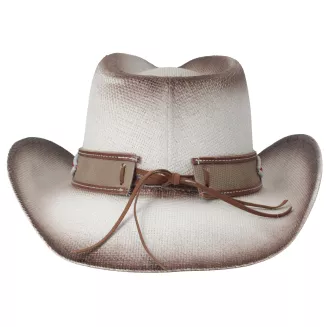 Kapelusz Kowbojski Unisex Boho Western Ecru + Pilotki Festival Lato R253A - 7