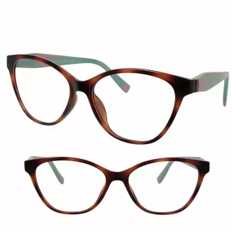 Okulary damskie Solano CL90308C 2w1 clip-on polaryzacja UV400 Brązowe TR90 - 2