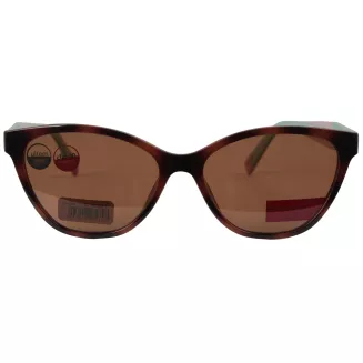 Okulary damskie Solano CL90308C 2w1 clip-on polaryzacja UV400 Brązowe TR90 - 3