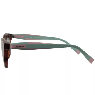 Okulary damskie Solano CL90308C 2w1 clip-on polaryzacja UV400 Brązowe TR90 - 5