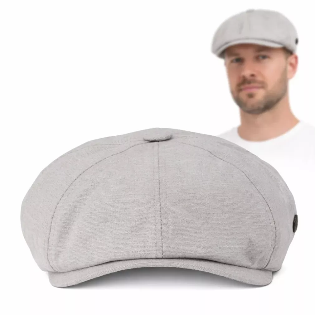 Kaszkiet Gazeciarz Męski Beżowy Letni Shelby Styl Peaky Blinders 57-59 K308C