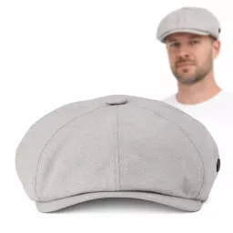 Kaszkiet Gazeciarz Męski Beżowy Letni Shelby Styl Peaky Blinders 57-59 K308C