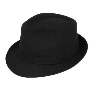 R128 Klasyczny kapelusz dziecięcy czarny