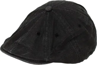 Czarny kaszkiet męski bawełniany letnia czapka Peaky Blinders Shelby K226D - 2