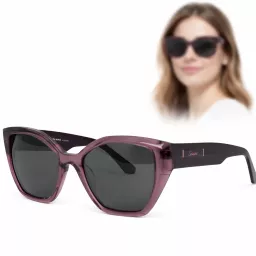 Solano przeciwsłoneczne damskie okulary polaryzacyjne fioletowe UV400 90220C