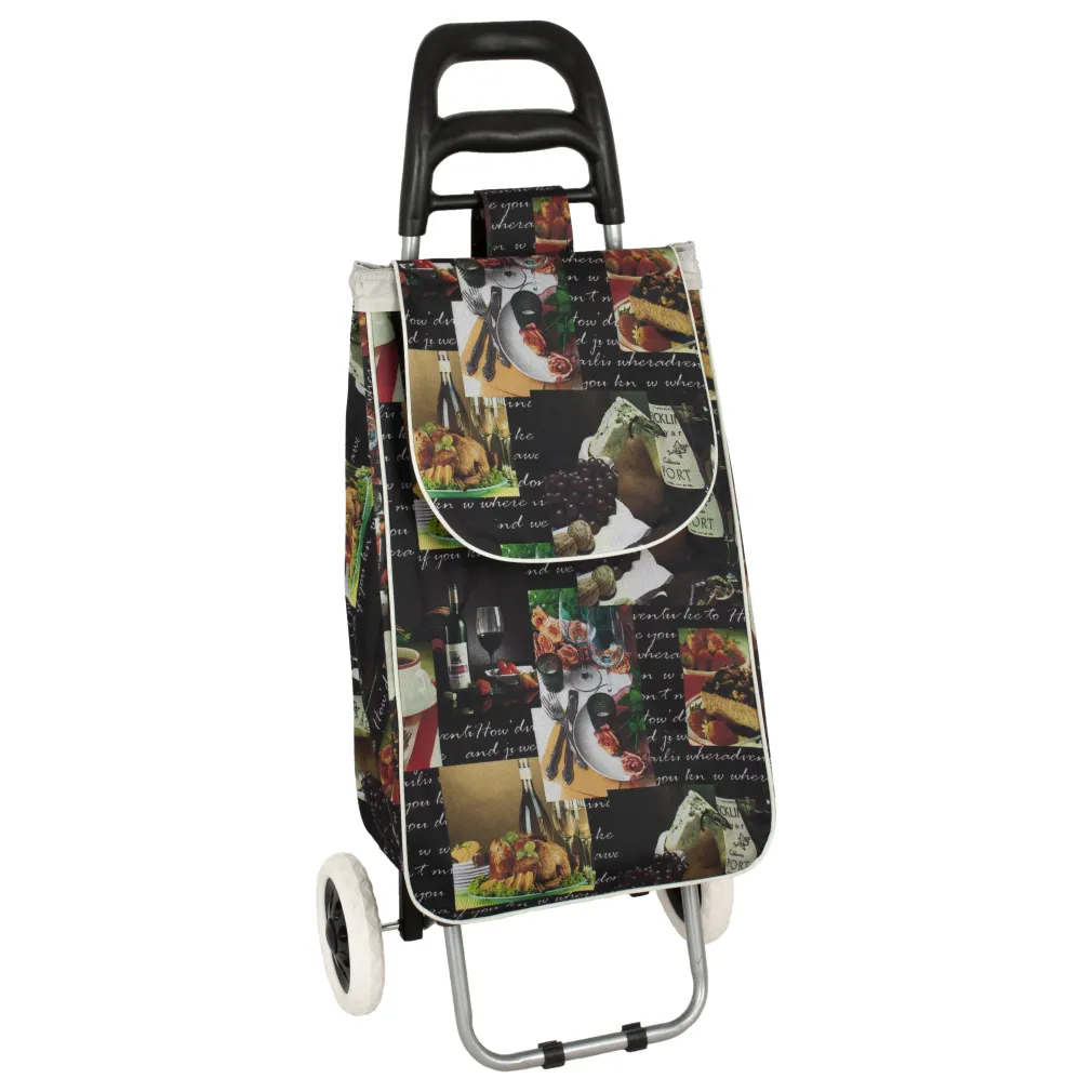 Shopping Bag On Wheels WZ284AC Two-Wheel Cart For Shopping Or Beach Big Wheels