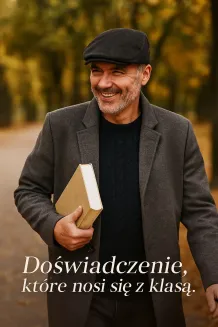 Kaszkiet Męski Grafitowy K281B Stylowy Ciepły Klasyk z Wełną Polar Fashion - 6
