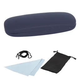 Et22C Navy Hard Case For Glasses And Microfiber Cloth
