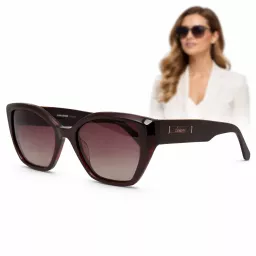 Solano przeciwsłoneczne okulary polaryzacyjne damskie brąz złoto SS90220B