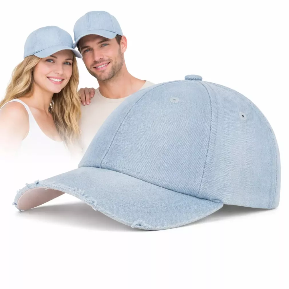 K145B Pink Cotton Baseball Cap Jeans With Fleece