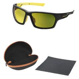 Solano Fishing Czarne Okulary przeciwsłoneczne z Żółtą polaryzacją FL20075B