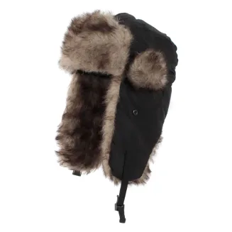 Czapka zimowa uszatka W155I czarna ciepła impregnowana Polar Fashion - 2