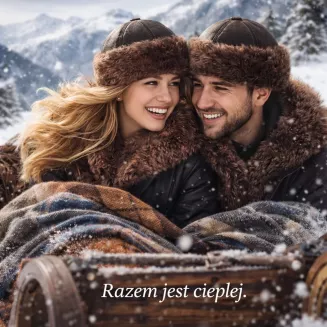 Toczek Skórzana Czapka Zimowa Unisex Ciemnobrązowa z Futrem – Polar Fashion W518S - 5