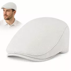 Kaszkiet letni K212D beżowy ivy cap lekki i wygodny na lato stylowy