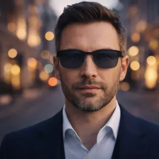 Okulary przeciwsłoneczne męskie polaryzacyjne Solano SS10544A czarne klasyczne - 7