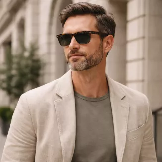 Solano Polaryzacyjne Okulary Przeciwsłoneczne Męskie Brązowe SS21124C - 7