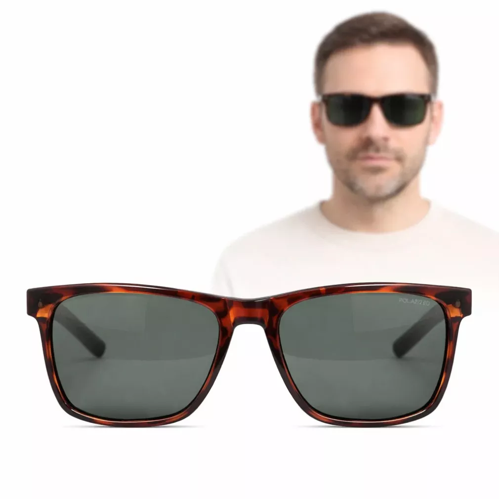 Solano Polaryzacyjne Okulary Przeciwsłoneczne Męskie Brązowe SS21124C