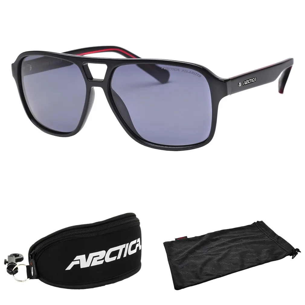 Arctica S348 STONE Polaryzacyjne Okulary Przeciwsłoneczne Czarne