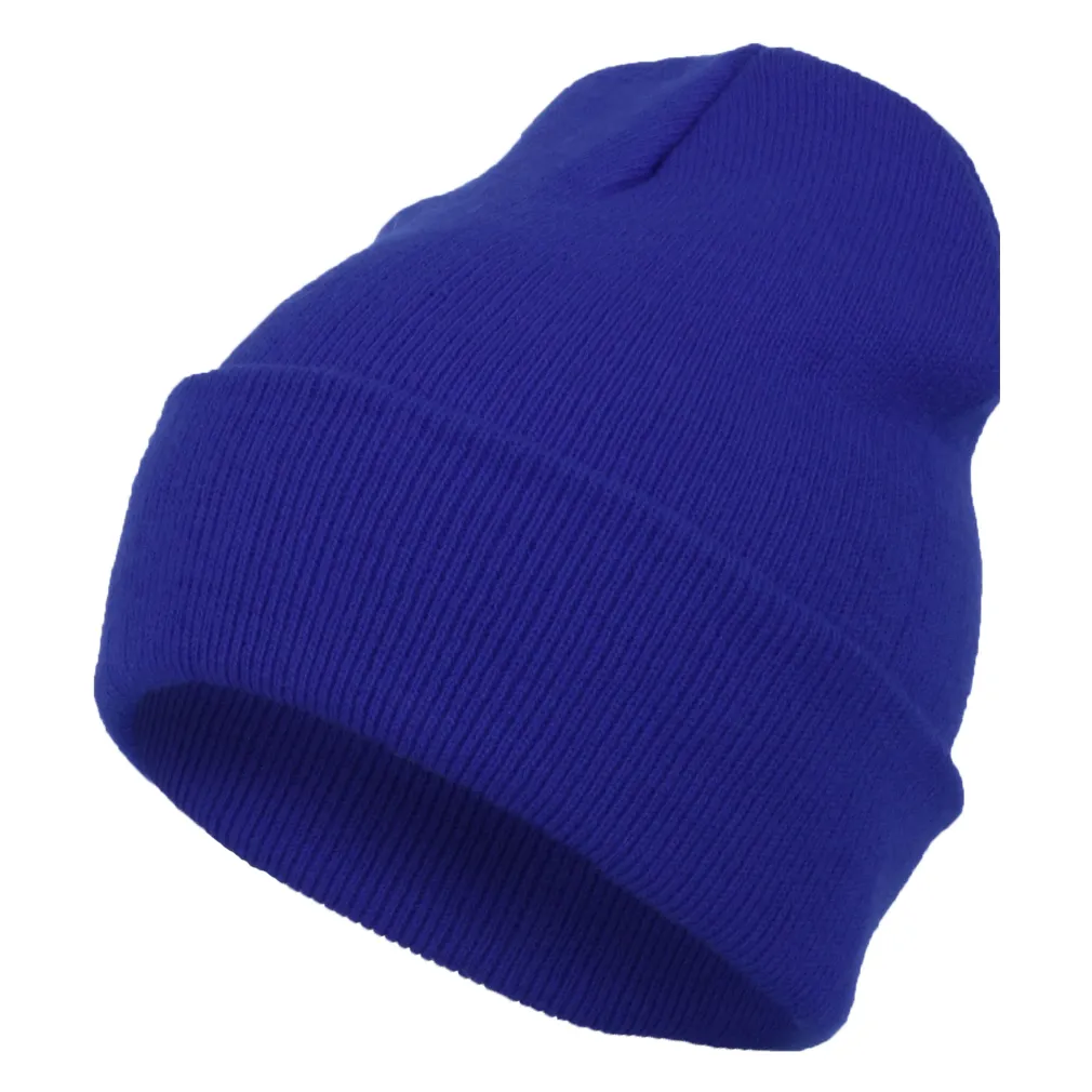 W242P Blue Haker Beanie Winter Hat Dwarf Smurf Smooth Neon