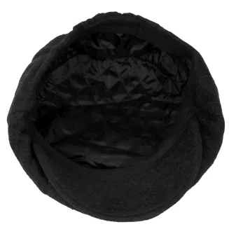 Elegancki Kaszkiet Męski Ciemny Melanż Czarno-Grafitowy K272G Polar Fashion - 5