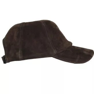 Czapka Zimowa z Daszkiem Ocieplana Bejsbolówka Nubukowa K296D Unisex - 2