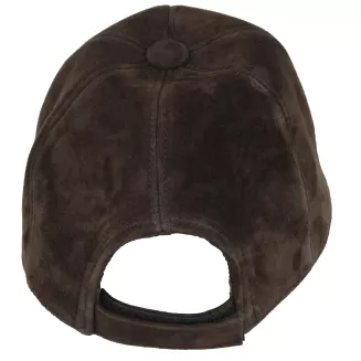 Czapka Zimowa z Daszkiem Ocieplana Bejsbolówka Nubukowa K296D Unisex - 5