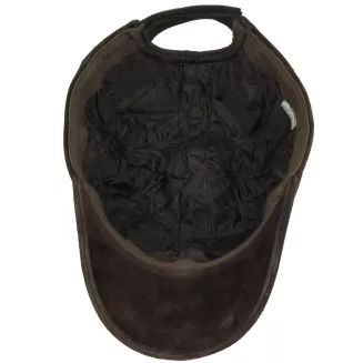 Czapka Zimowa z Daszkiem Ocieplana Bejsbolówka Nubukowa K296D Unisex - 6