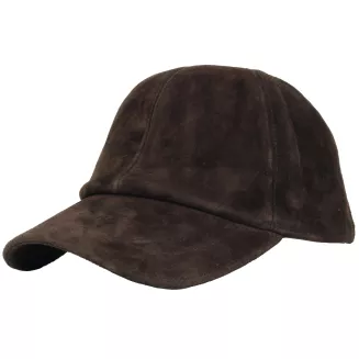 Czapka Zimowa z Daszkiem Ocieplana Bejsbolówka Nubukowa K296D Unisex - 4